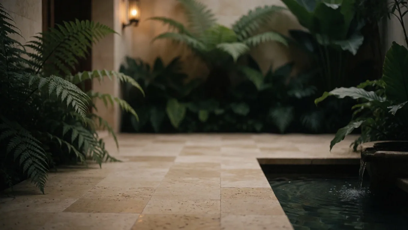 Natural supplement ingredients on a warm stone surface